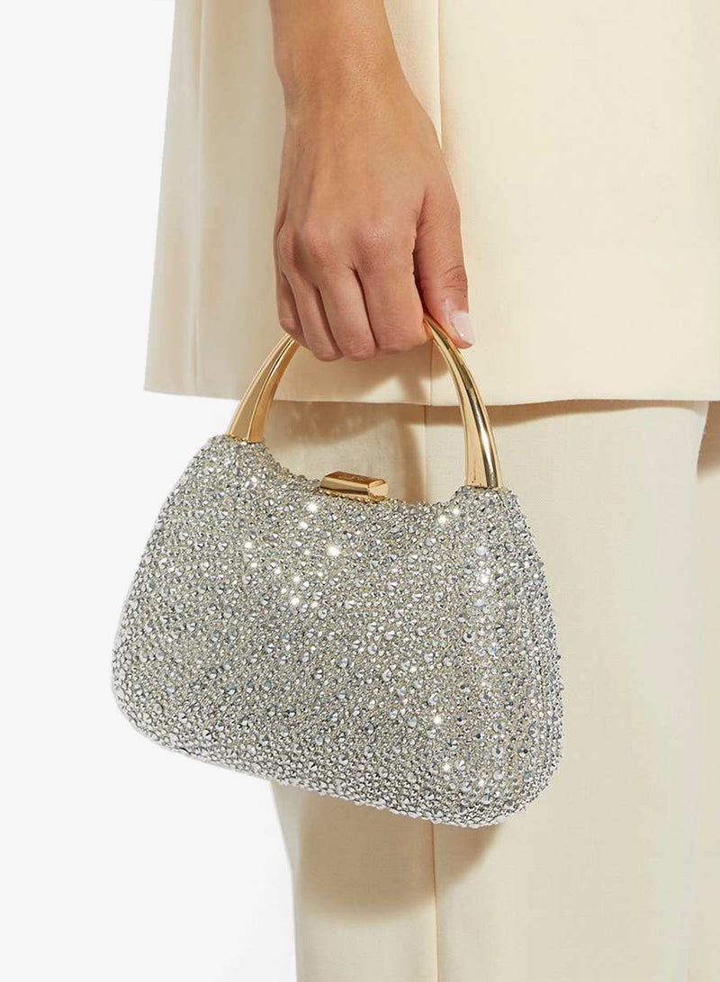 Dune London Top Handle Chain Detail Clutch - Image 1